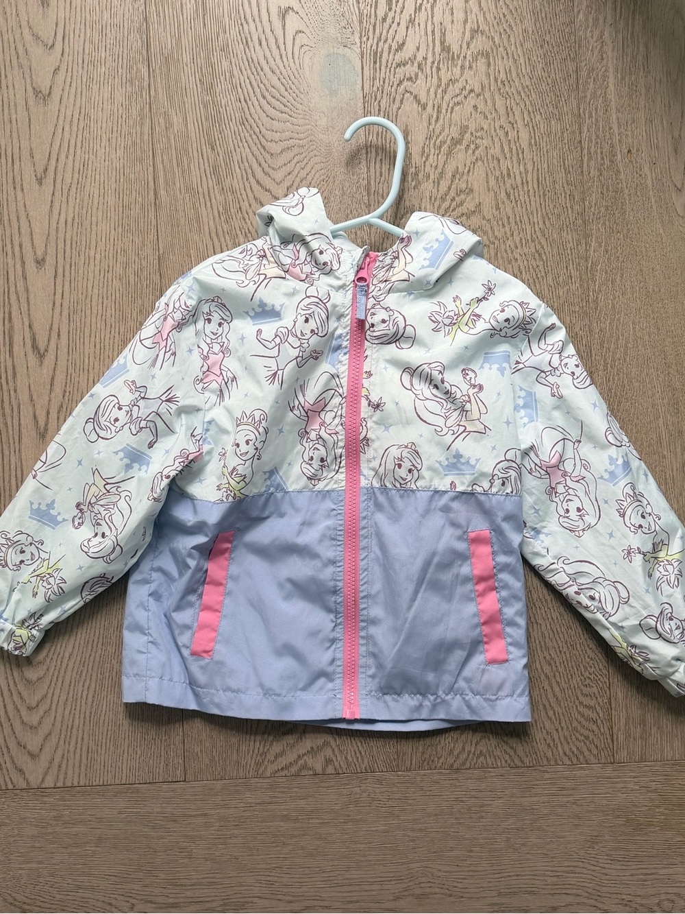 NWOT | Disney Girls' Princess Hooded Rain Jacket | Size 4T